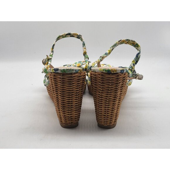Kate Spade NY Floral Espadrille Wedge Sandals Womens 10B Summer Patio Shoes NWOB - Picture 6 of 10